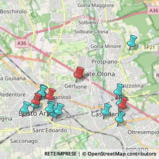 Mappa 21057 Olgiate Olona VA, Italia (2.58375)