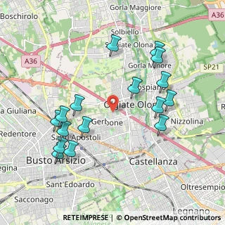 Mappa 21057 Olgiate Olona VA, Italia (2.08625)