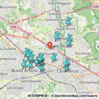 Mappa 21057 Olgiate Olona VA, Italia (1.92118)
