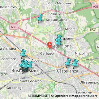 Mappa 21057 Olgiate Olona VA, Italia (2.50733)