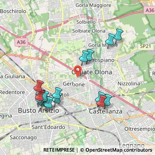 Mappa 21057 Olgiate Olona VA, Italia (2.20688)