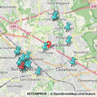 Mappa Via Ombrone, 21057 Olgiate Olona VA, Italia (2.60105)