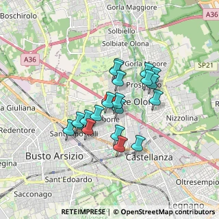 Mappa 21057 Olgiate Olona VA, Italia (1.3395)