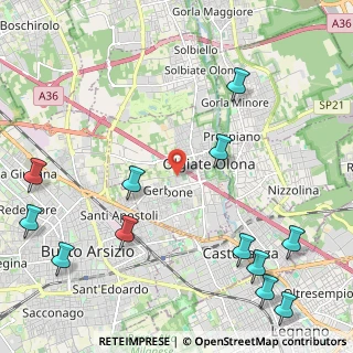 Mappa 21057 Olgiate Olona VA, Italia (2.96917)