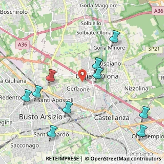 Mappa 21057 Olgiate Olona VA, Italia (2.36091)