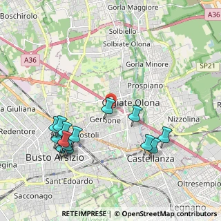 Mappa 21057 Olgiate Olona VA, Italia (2.25375)