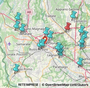 Mappa 21057 Olgiate Olona VA, Italia (8.77944)