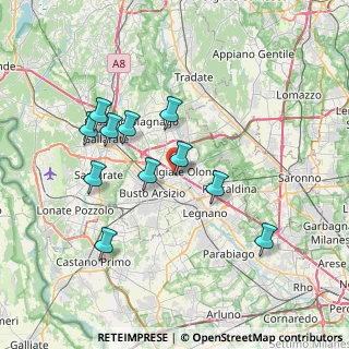 Mappa 21057 Olgiate Olona VA, Italia (6.87818)