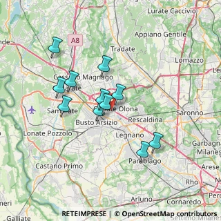 Mappa 21057 Olgiate Olona VA, Italia (6.04545)