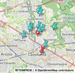 Mappa Via Nazzario Sauro, 21050 Marnate VA, Italia (1.33182)