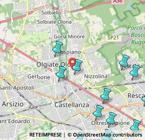 Mappa Via Nazzario Sauro, 21050 Marnate VA, Italia (3.03692)