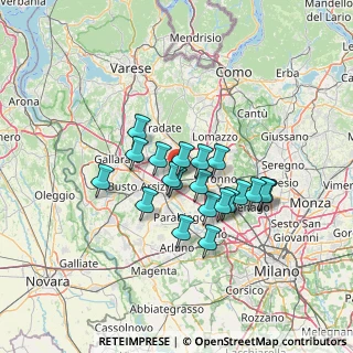 Mappa Via Pineta, 20027 Rescaldina MI, Italia (10.362)