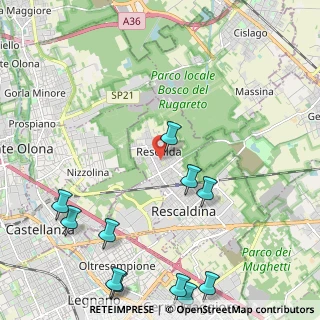 Mappa Via Pineta, 20027 Rescaldina MI, Italia (2.9463636363636)