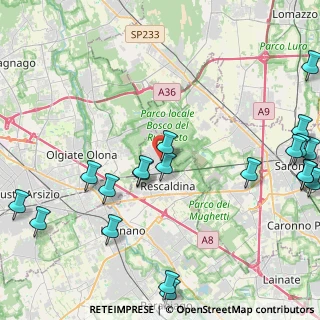 Mappa Via Duca D'Aosta, 20027 Rescaldina MI, Italia (5.8715)
