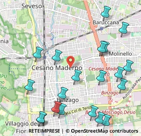 Mappa 20031 Cesano Maderno MB, Italia (1.319)