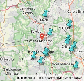 Mappa 20031 Cesano Maderno MB, Italia (4.535)