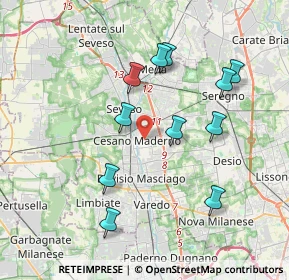Mappa 20031 Cesano Maderno MB, Italia (3.69)