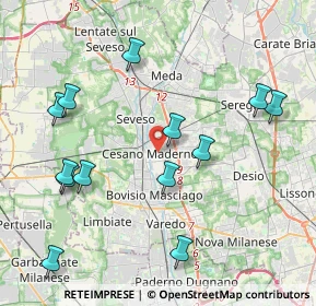 Mappa 20031 Cesano Maderno MB, Italia (4.5)