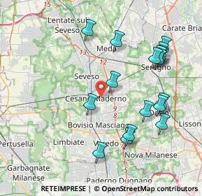 Mappa 20031 Cesano Maderno MB, Italia (4.20118)