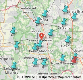 Mappa 20031 Cesano Maderno MB, Italia (4.98412)