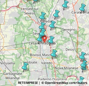 Mappa 20031 Cesano Maderno MB, Italia (5.53)