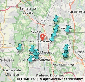 Mappa 20031 Cesano Maderno MB, Italia (3.83)