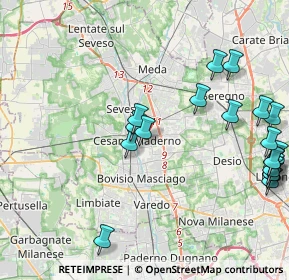 Mappa 20031 Cesano Maderno MB, Italia (5.147)