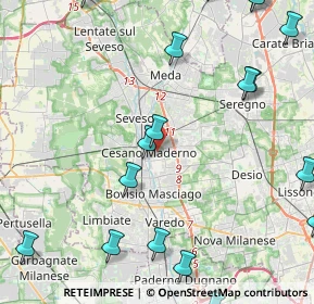Mappa 20031 Cesano Maderno MB, Italia (6.355)