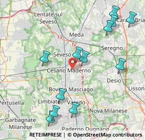Mappa 20031 Cesano Maderno MB, Italia (4.71)