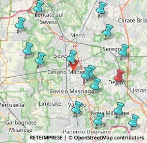 Mappa 20031 Cesano Maderno MB, Italia (4.8525)