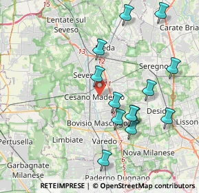 Mappa 20031 Cesano Maderno MB, Italia (4.02615)