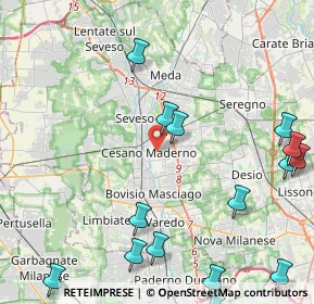 Mappa 20031 Cesano Maderno MB, Italia (6.36167)