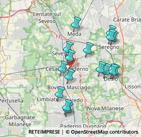 Mappa 20031 Cesano Maderno MB, Italia (3.545)