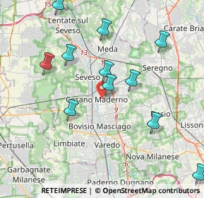 Mappa 20031 Cesano Maderno MB, Italia (5.08308)