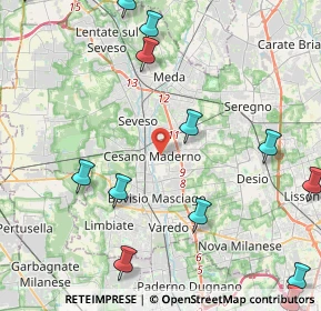 Mappa 20031 Cesano Maderno MB, Italia (6.505)