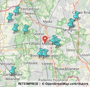 Mappa 20031 Cesano Maderno MB, Italia (4.7225)