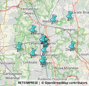Mappa 20031 Cesano Maderno MB, Italia (2.91923)
