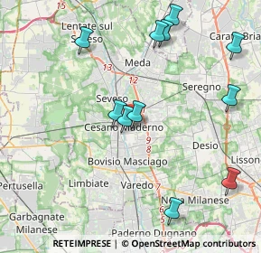 Mappa 20031 Cesano Maderno MB, Italia (4.45364)