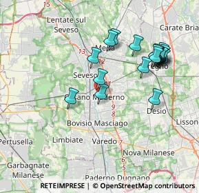 Mappa 20031 Cesano Maderno MB, Italia (3.93)