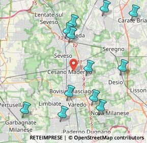 Mappa 20031 Cesano Maderno MB, Italia (4.74833)