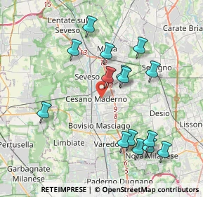 Mappa 20031 Cesano Maderno MB, Italia (3.98667)