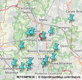Mappa 20031 Cesano Maderno MB, Italia (4.4)