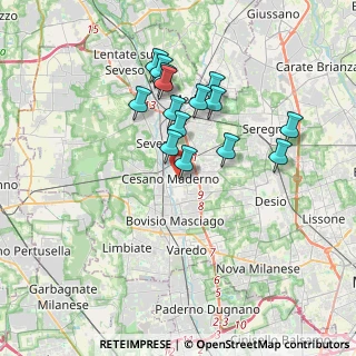 Mappa Via Venezia, 20031 Cesano Maderno MB, Italia (3.13)