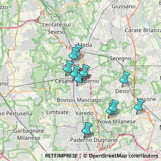 Mappa Via Venezia, 20031 Cesano Maderno MB, Italia (3.20231)