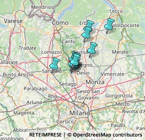 Mappa 20031 Cesano Maderno MB, Italia (6.11083)