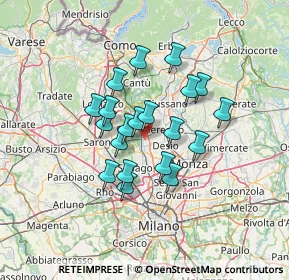 Mappa 20031 Cesano Maderno MB, Italia (10.361)
