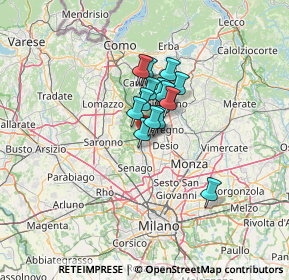 Mappa 20031 Cesano Maderno MB, Italia (7.45143)