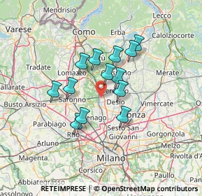 Mappa 20031 Cesano Maderno MB, Italia (10.34462)