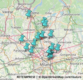 Mappa 20031 Cesano Maderno MB, Italia (11.59188)