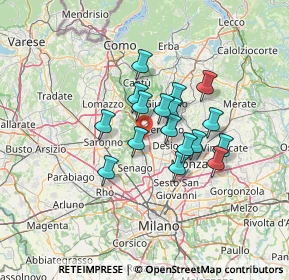 Mappa 20031 Cesano Maderno MB, Italia (9.72706)